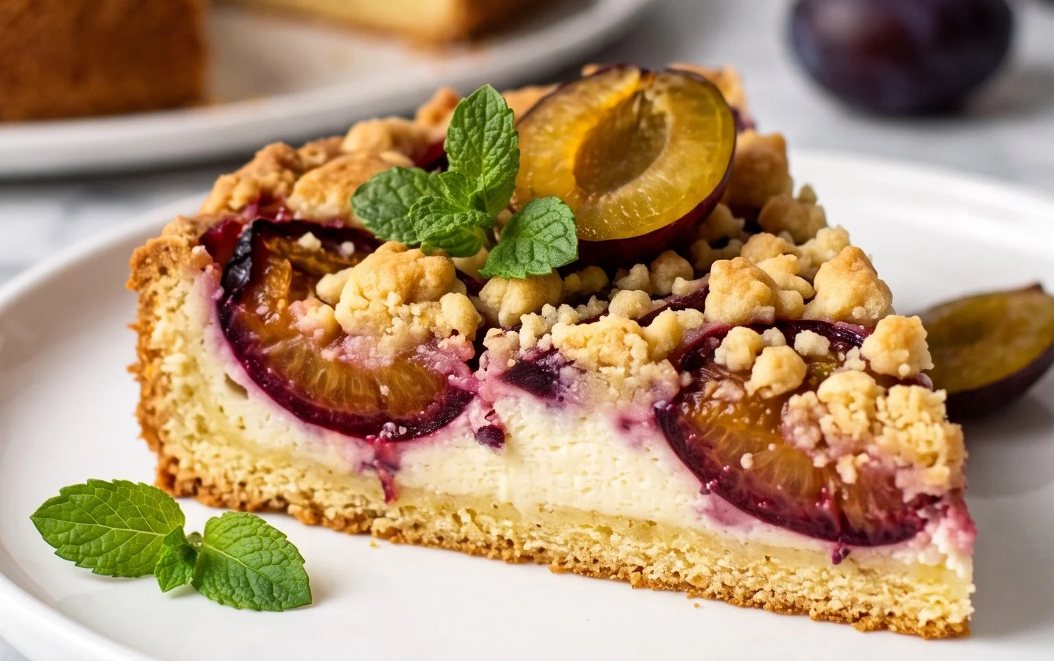 Zwetschgenkuchen mit Quark und Streuseln: Hallo Spätsommer